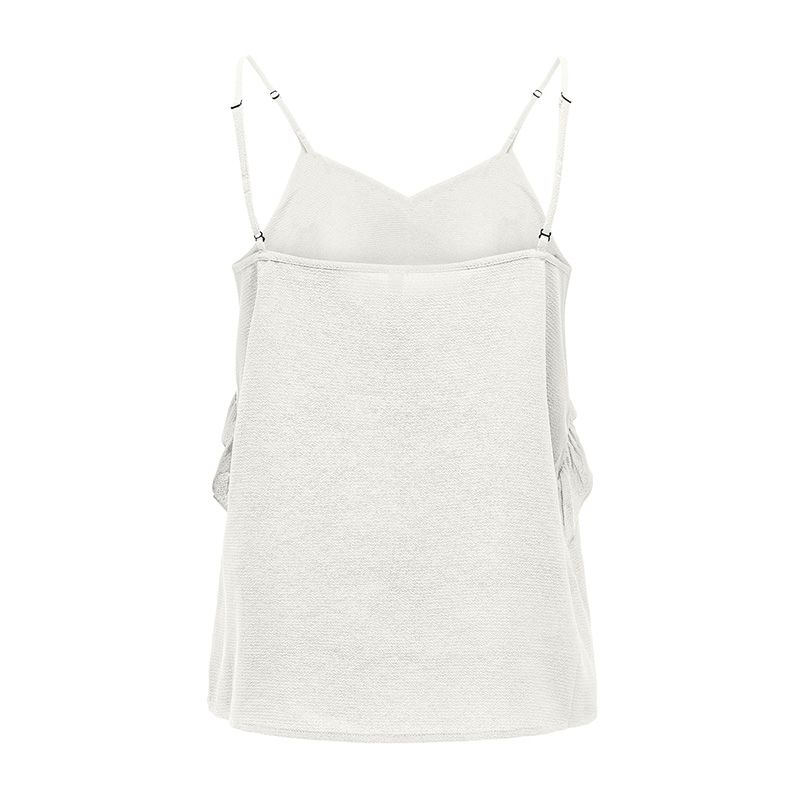 ТОЛЬКО для женщин. Топ с оборками и регулируемыми бретелями.