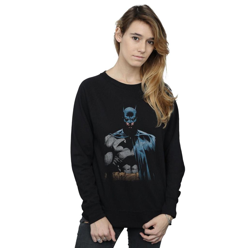 DC Comics Womens/Ladies Batman Close Up Sweatshirt