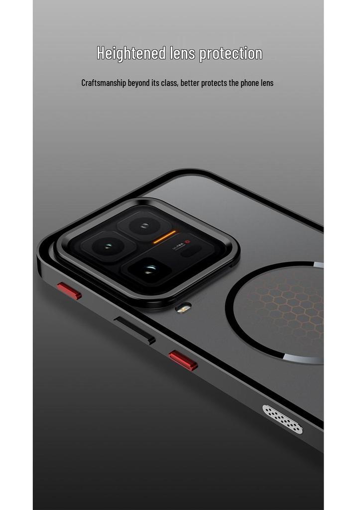Aluminum Alloy Snap-Button Phone Case with Magnetic Back for iQOO 15 Ultra - Ideal for Cross-Border Use
