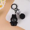 Флокированный Мини Мультяшный Пара Подруга Брелок Винил Супер Милый Игрушечный Подвеска Милый Подвеска Аксессуары для Сумки