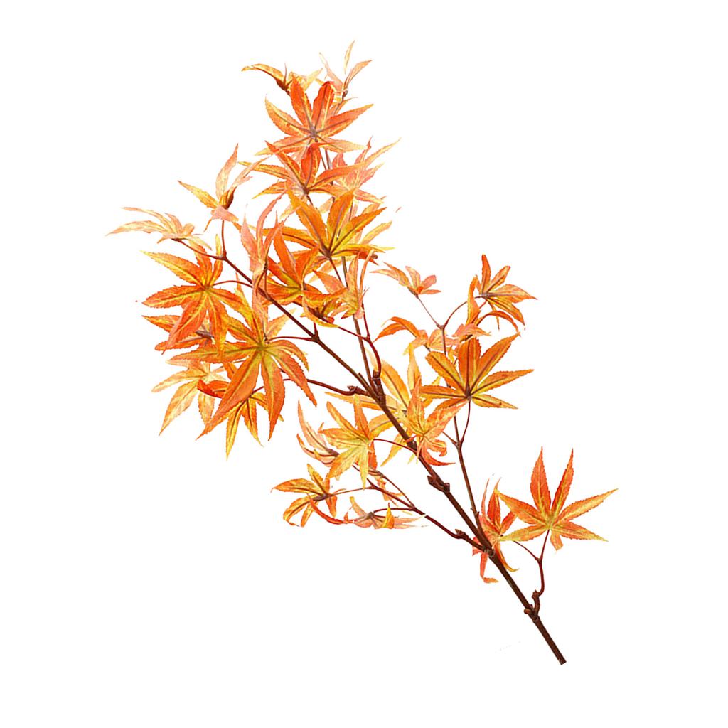 83 см Длина Имитация Кленовых Листьев Стебли Реалистичные Искусственные Кленовые Ветки Украшения Для Дома