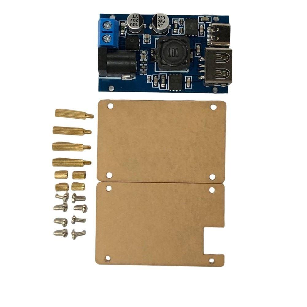 DC-DC Car Step-Down to QC3.0 Smartphone Fast PD3.0 Multi-Protocol 15V 20V