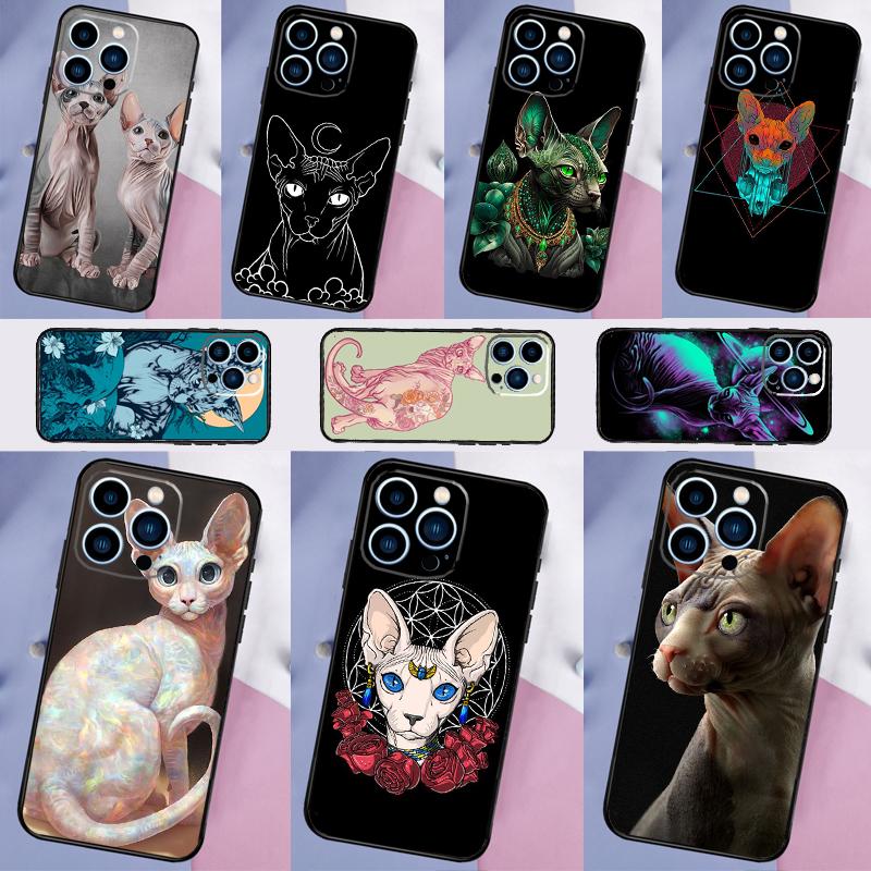 Sphinx Cat Printing Drawing Case For OnePlus 13T 10T 8T 10 Pro 15 13 12 11 15R 13R 12R Nord CE 5 2 3 4 Lite N20 N30 Coque