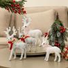 Блестящие рождественские украшения в виде оленей, мультяшная скульптура оленя, Новый год