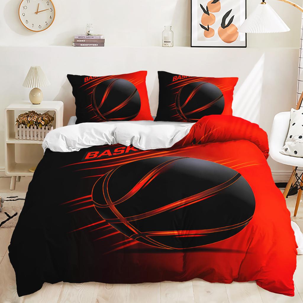 Футбольный 3D-принт с цифровым узором пододеяльник наволочка постельное белье для спальни комплект из трех предметов