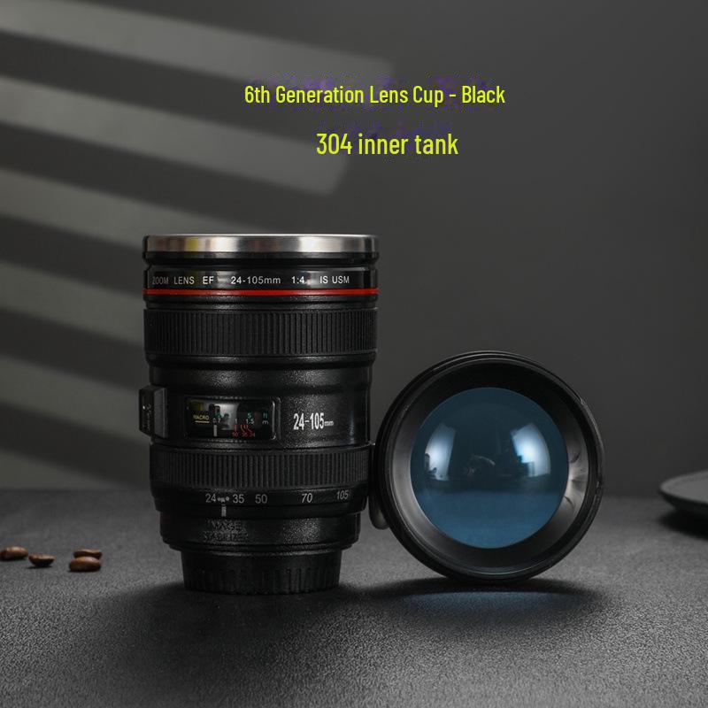 Творческий термос из нержавеющей стали с объективом SLR - персонализируемая кружка для кофе в офис