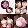 Squishmallow Мультяшная Подушка-Кит Плюшевая Игрушка Коллекционная Из Эластичного Кристального Вельвета Фиолетовая/лавандовая Маленький/большой Размер Набивка ПП Хлопком