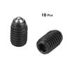 10pcs M5 Screw Thread Hex Socket Carbon Steel Ball Spring Plungers Set (M5*8)