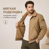Мужская теплая куртка-бомбер на осень-зиму, ветрозащитное пальто с воротником из искусственного меха шерпы, повседневная верхняя одежда на молнии, модная повседневная куртка для мужчин