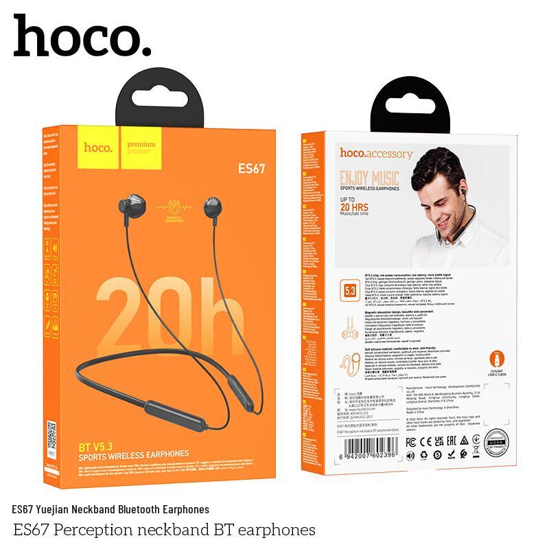 HOCO. Беспроводные Bluetooth-наушники-гарнитура ES67