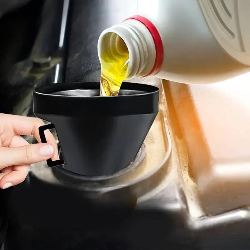 Plastic Refueling Funnel Portable Motorcycle Refueling Funnel with Filter Screen Large-diameter Motorcycle Refueling Accessories