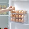 30 Grids Egg Storage Box Refrigerator Organizer 3-Tier Rotating Egg Tray Container Space-saving Kitchen Storage Boxes