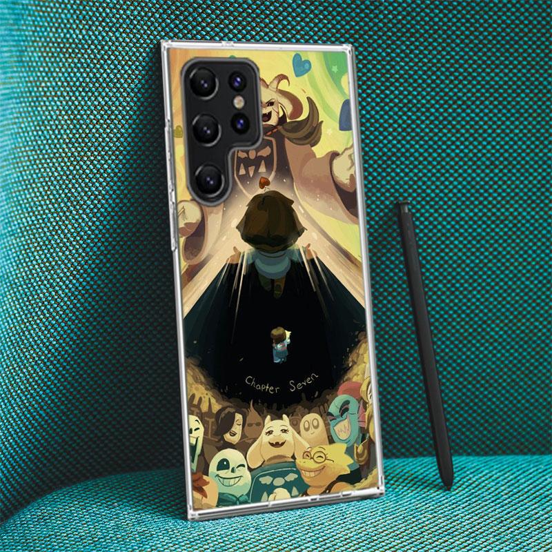 Chapter art Undertale Capa Phone Case For Samsung S26 Ultra S25 Edge Galaxy S23 S21 S20 S24 FE S22 S10 Plus Cover Clear TPU Shel