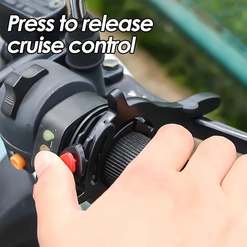 1 шт. Легкий захват Мотоциклетный круиз-контроль Зажим дроссельной заслонки - Подходящая нескользящая рукоятка руля из АБС-пластика повышает безопасность и комфорт при езде