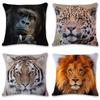 Home Decor Animal World Tiger Lion Elephant Pattern Polyester Pillowcase Cushions Cover Bedroom Living Room Funda De Almohada