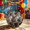1pc Leopard Flowers Theme Soccer Ball Football, Size 5, Lightweight PVC, Outdoor Training Soccer Ball,Sports Gift t61427
