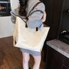 Casual Canvas Bag Large Capacity Women's Underarm Bag 2025 New Simple Tote Bag Versatile Shoulder Bag One Piece Dropship