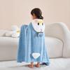 140x70cm Boy Girls Bath Towel Cape Quick Dry Pullover Thickened Absorbent Coral Fleece Children Bath Towel Cape