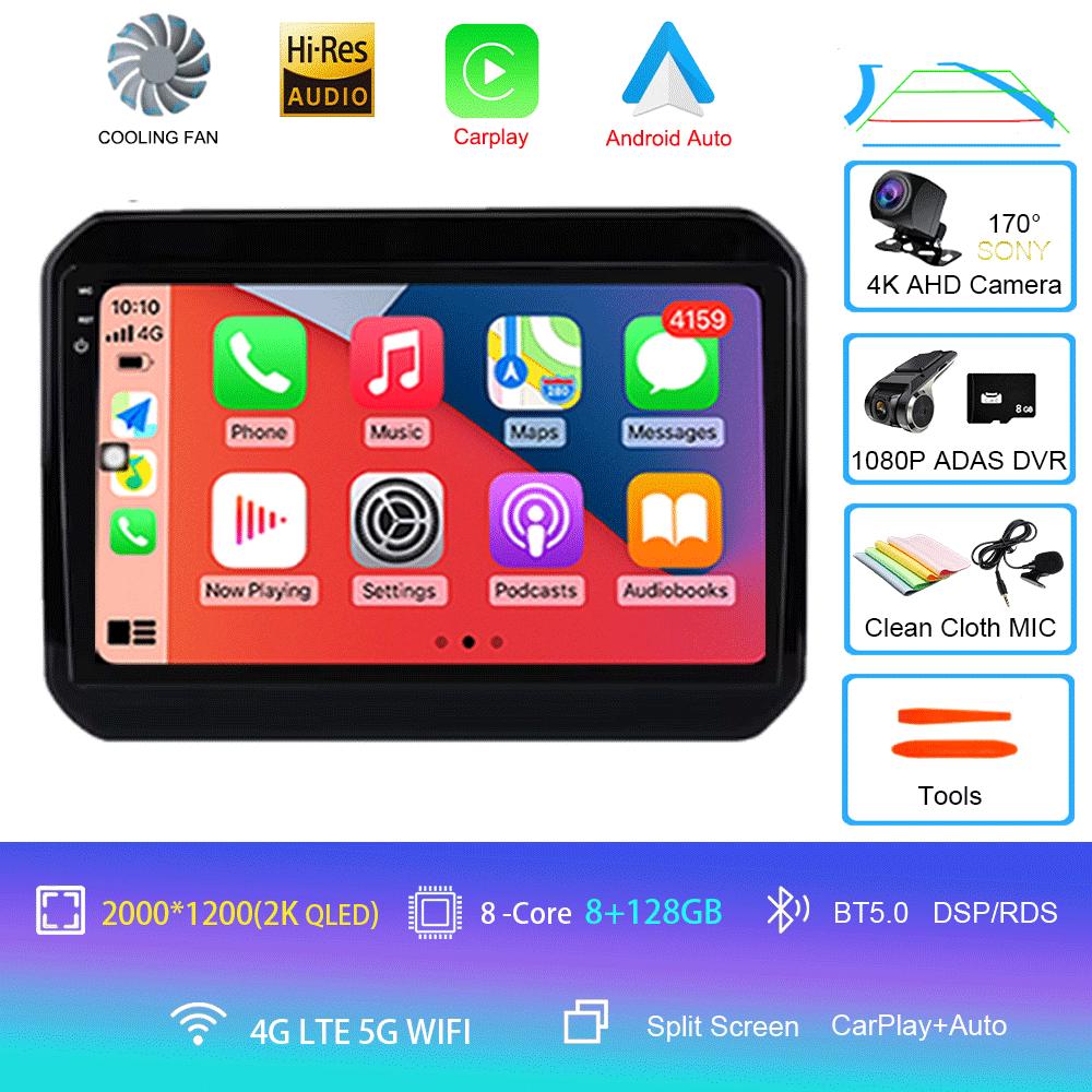 Для Suzuki Ignis 2016 2017 2018 2019 2020 9-дюймовый автомобильный радиоприемник, стереоприемник, IPS, автомультимедиа, видеоэкран, 2 Din, без DVD-монитора, GPS