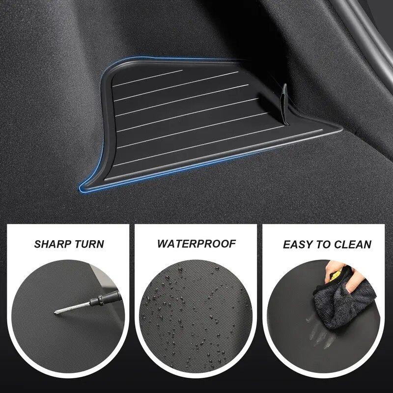 Waterproof Rear Trunk Storage Bins Organizer Box for Tesla Model Y 2026 Juniper Car Interior Accessories