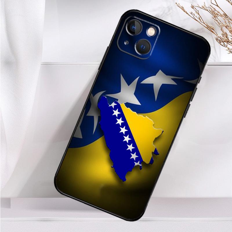 Чехол для телефона с флагом Боснии для iPhone 16 15 14 12 11 13 Pro Max 7 8 Plus X XR XS Max 13 12 Mini