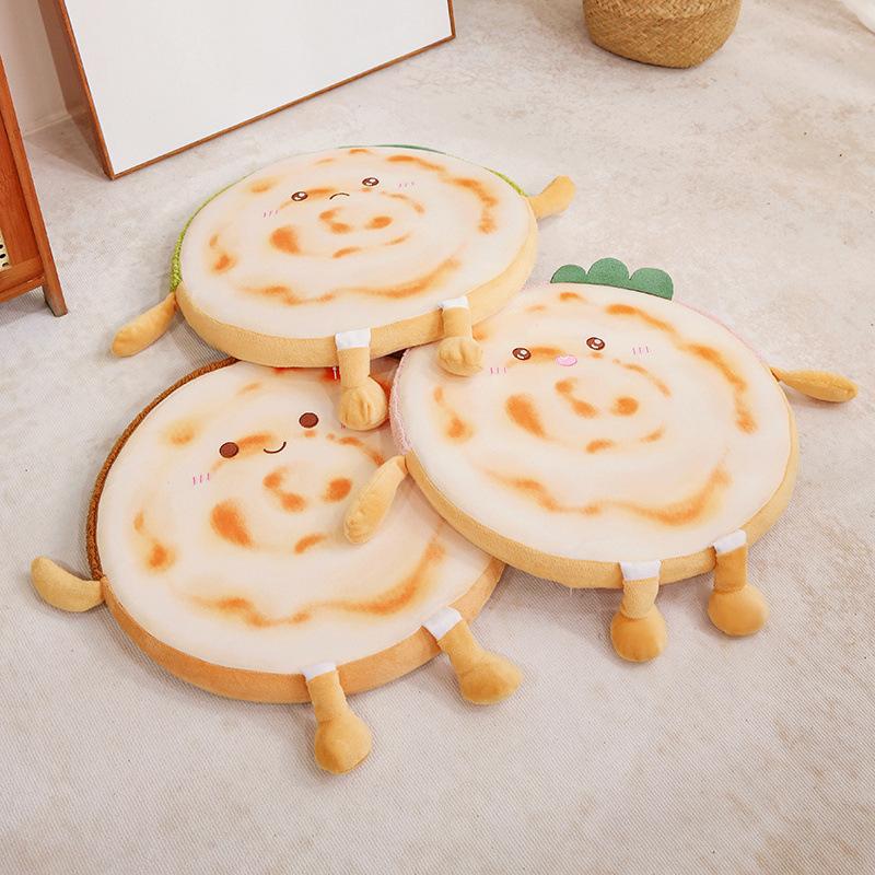 Cartoon Soft Memory Cotton Roujiamo Round Seat Cushion Office Sedentary Butt Pad Girls Tatami Futon Pad