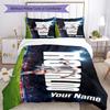 Cristiano Ronaldo Customizable Name Bed Linens Suitable for Living Rooms Soft Bedding Custom Room Decor Christmas, WeddingPerfect