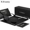 RBsunny Polarized Women Sunglasses Fashion Luxury Anti-UV400 Glasses Round Cat Eye Leopard Driving Ladies Shiopping Eyewear