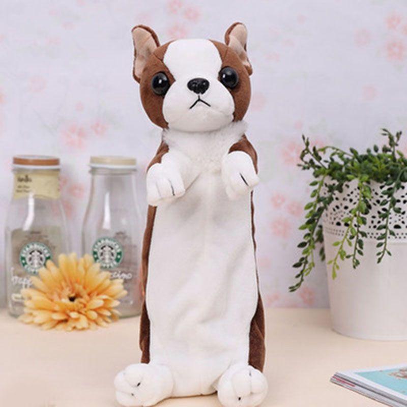 Очаровательный Кавайный Пес Пенал Плюшевый Пенал Идеально Подходит Для Хранения Косметики И Канцелярских Принадлежностей