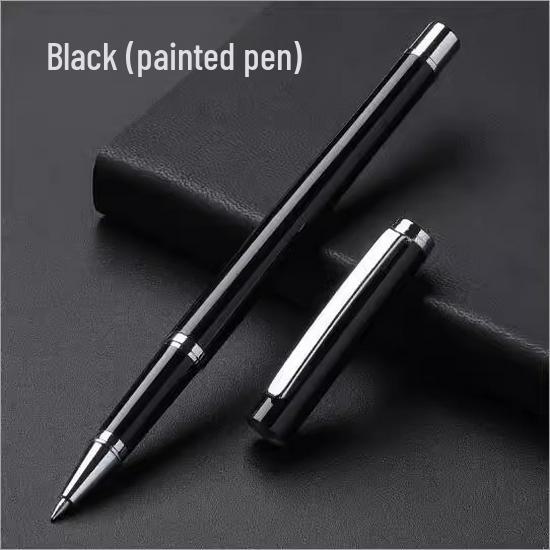 High-End Signature Gel Pen for Business: Elegant Metal Fountain Pen with Personalized Logo and Lettering for Men and Women
