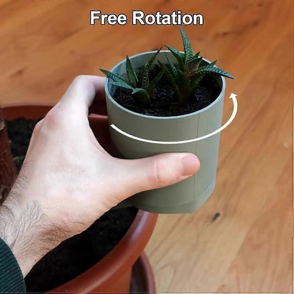 3D Printed Planter with Creative Plant, Vertical Independent Rotating Planter Pot, Space Saving Suspended Flowerpot, Modern Vase Holder for Succulents