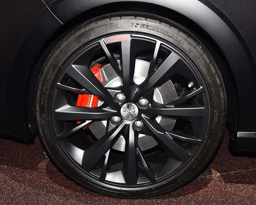 2026 Hot Car Sticker Car Styling 4pc 56mm Wheel Center Hub Cap Sticker Auto Decoration Decals For Peugeot 206 207 208 306 307 30