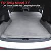 Для Tesla Model 3 Y 2017-2024 высококачественный матрас для кемпинга на открытом воздухе портативный замшевый хлопковый материал с эффектом памяти для багажника автомобиля дорожная кровать