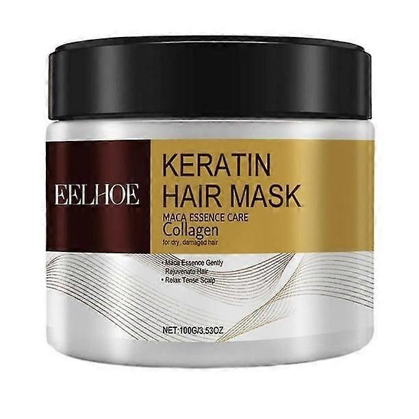 Keratin Protein Collagen Hair Mask for Dry Damaged Argan Hair Repair Treatment 100g