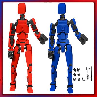 Фигурки Titan T13 Счастливый Болванчик 13 Робот Аниме Фигурки Игрушки-антистресс для Мальчика Игрушка для Аутистов Многосуставные Подвижные Крутые Гаджеты Игрушки