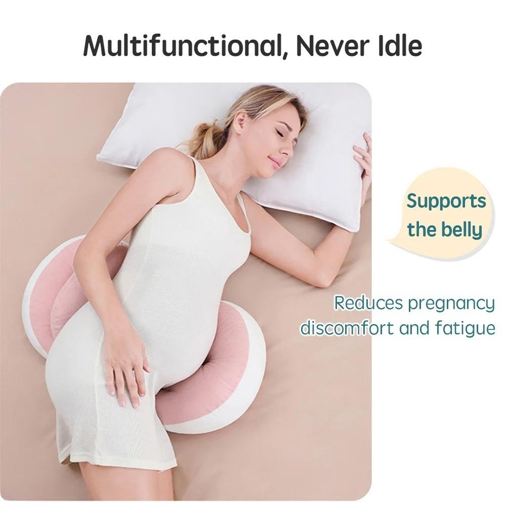 Pregnancy Pillow with 1pc Free An Auxiliary Pillow Cotton Waist Support Pillow for Pregnant Women Sleeping Body Pillow