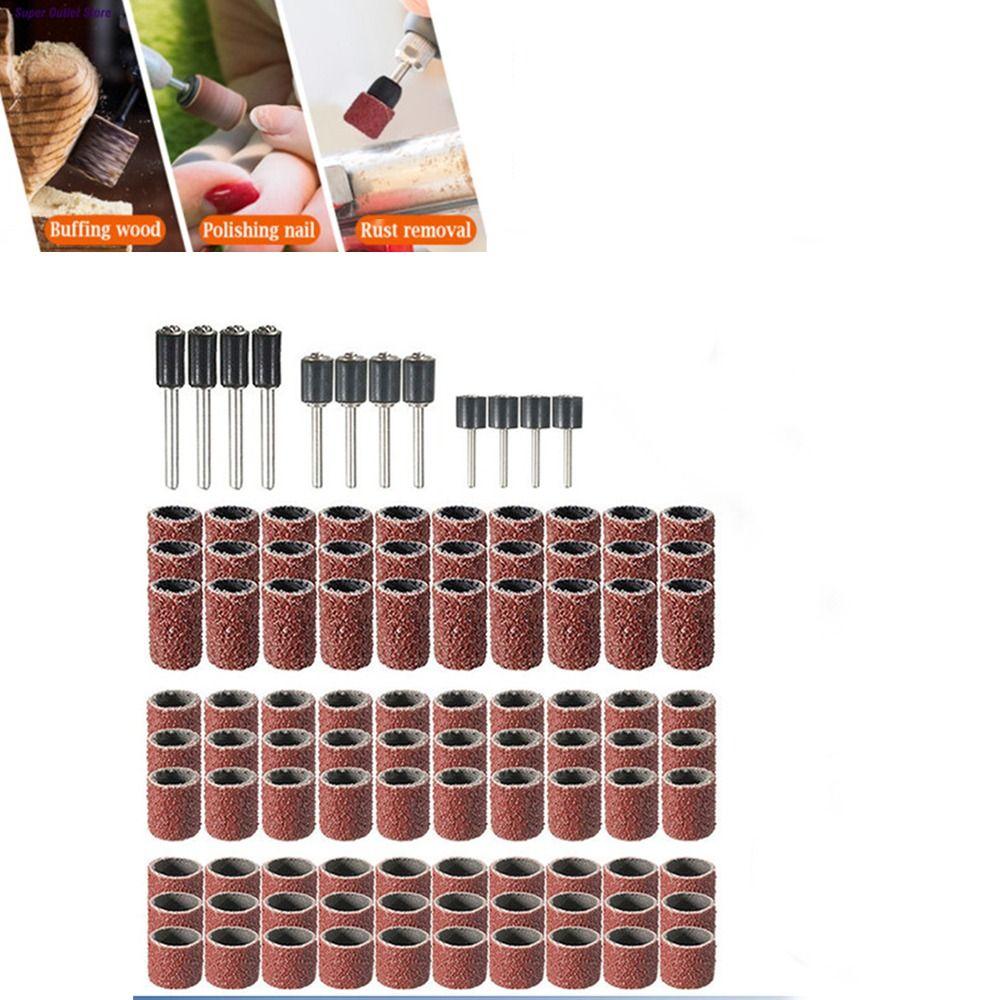 102 шт. Набор гравировальных шлифовальных барабанов Шлифовальные оправки Шлифовальные кольца Шлифовальные ленты Деревообработка
