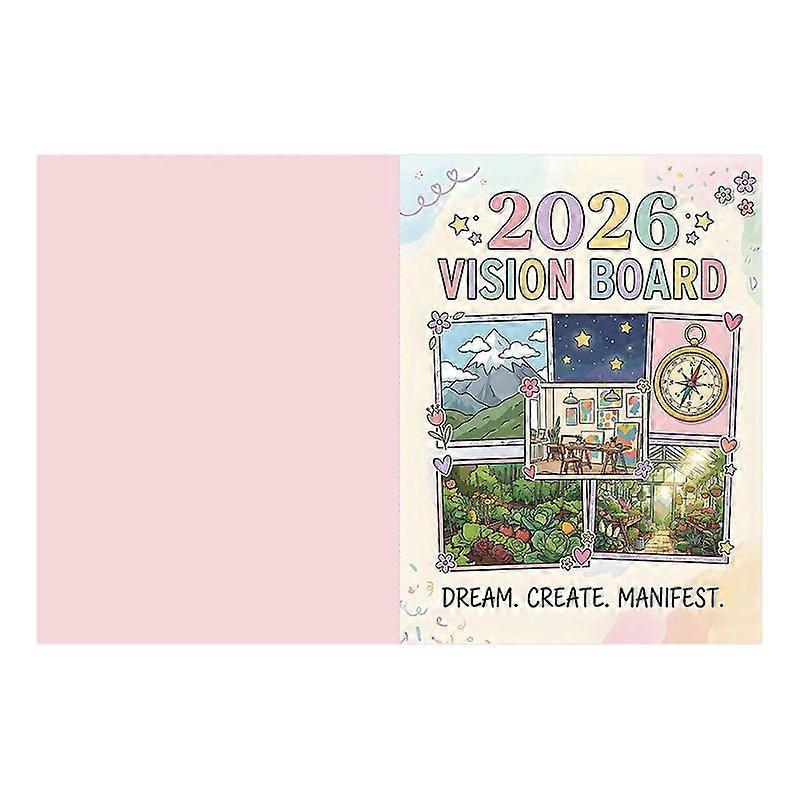 2026 Vision Board Book, Goal Setting & Wish List Manual for Future Planning