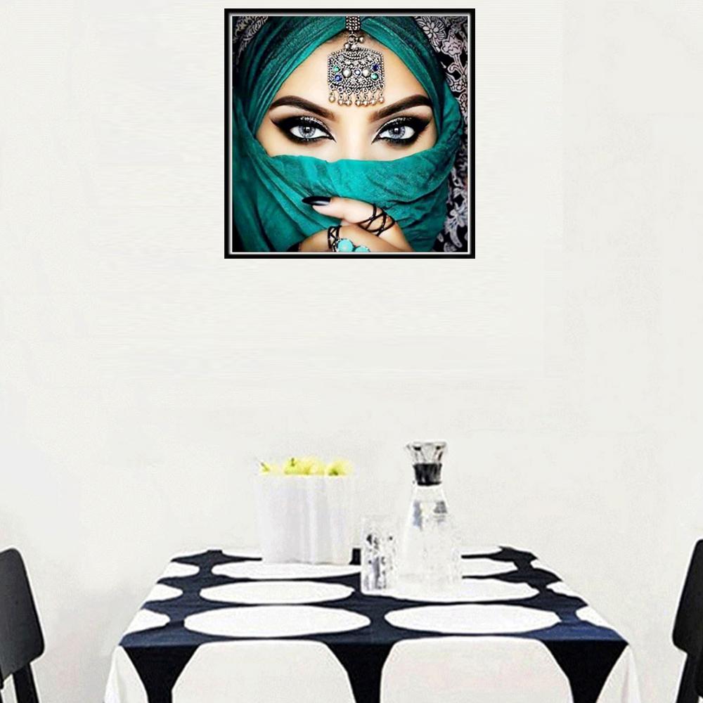 DIY новая алмазная живопись красивые глаза очаровательная 5D алмазная вышивка портрет вышивка крестиком мозаика украшение дома подарок