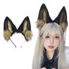 Animal Cosplays Costume Fauxs Furs Wolf Cats Foxes Wolf Fuzzy Tail Ears Headbands Halloween Party Costume Accessories