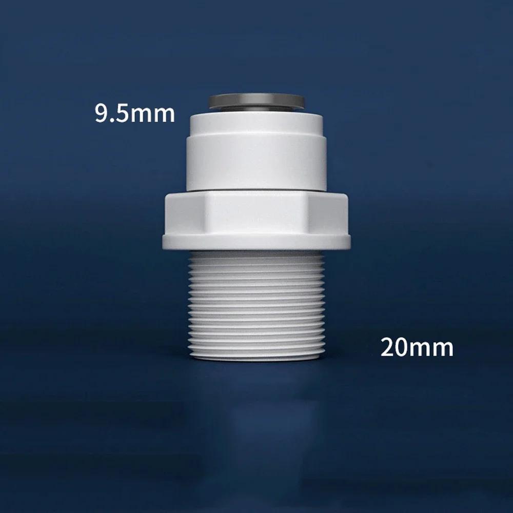 Подходит для трубки OD 1/4" 3/8" Угольник 90 градусов POM Быстроразъемный фитинг-соединитель Для аквариума Системы обратного осмоса Фильтра для воды RO