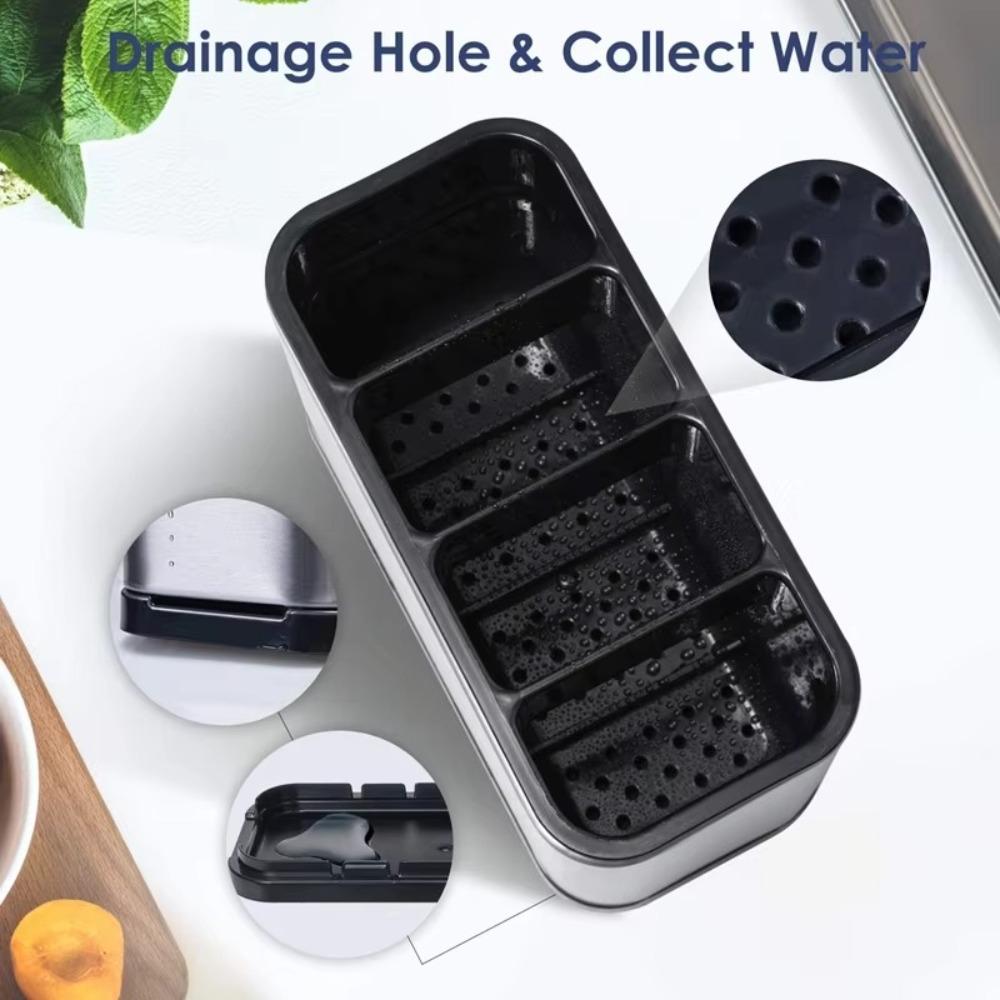 Stainless Steel Kitchen Utensil Holder Multifunctional Spoon Fork Chopstick Holder