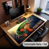 Fish Ocean Theme Custom Mouse Pad Personalized With Name Text Customized Desk Mat For Office Home Decor