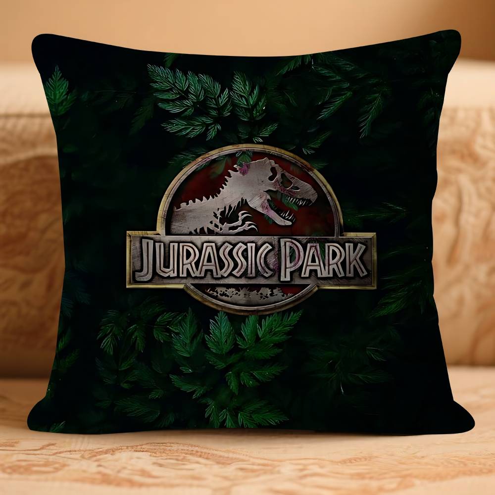 Movie J-JurasskS P-Park D-Dinosaur Pillow Case Removable Washable Cushion Cover – All-Season Soft Linen