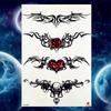 1PC Black Tulip Tattoos Stickers Women Arm Art Bracelet Tattoo Temporary Butterfly Rose Chains Chest