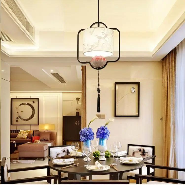 Новый китайский стиль коридор вход чайная комната ресторан свет китайский стиль классический коридор барная стойка прикроватный подвесной светильник