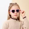 New Fashion Kids Sunglasses Heart-shaped Baby Sunglasses Sunshade Children Silicone Polarized Sunglasses 23070