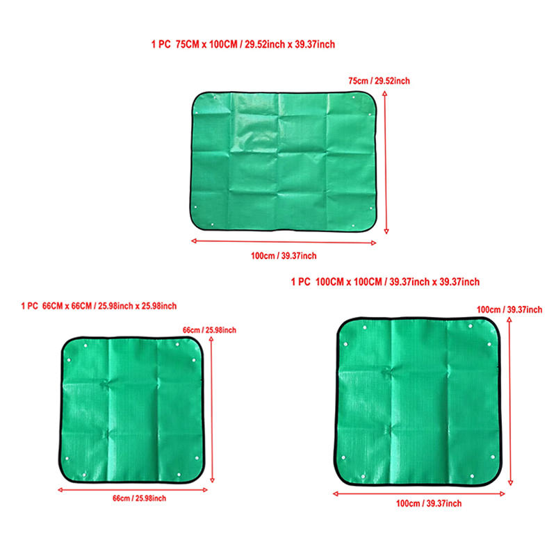 Indoor Green Plant Square Transplanting Potting Mat Foldable Waterproof Thickened Gardening Mat for Transplanting and Mess Control