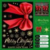 Snowflake PVC Christmas Window Stickers Electrostatic Reusable Christmas Window Decals Whole Sheet Xmas Wall Sticker Kids Room