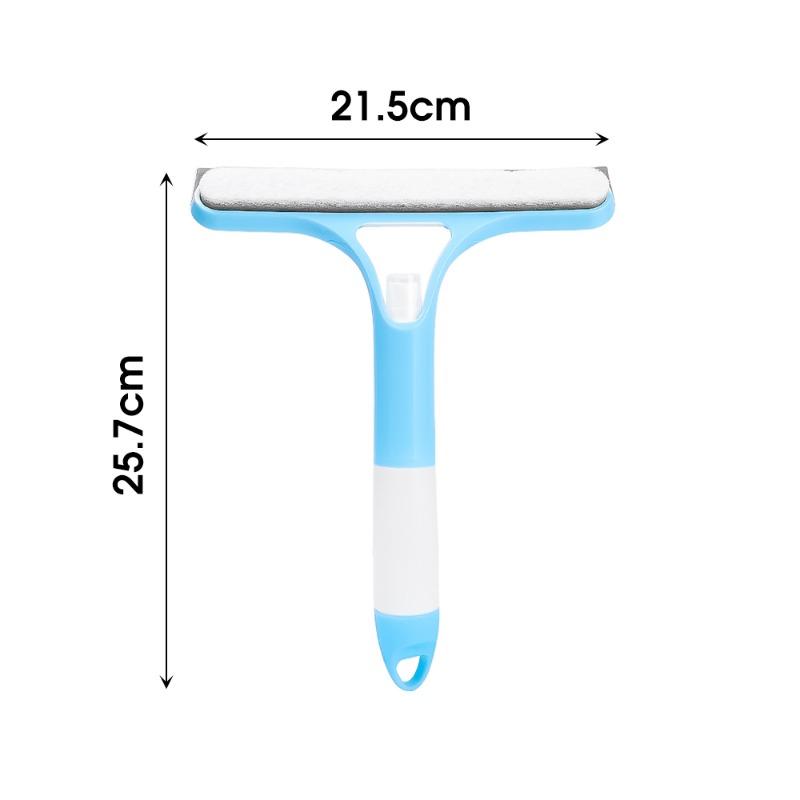 Multifunctional Window Cleaning Squeegee Set 3-in-1 Rubber Blades, High-density Sponge, Plastic Spray Bottle Car Cleaning Tools
